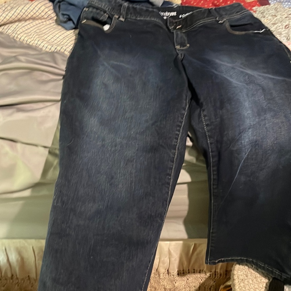 Lane Bryant Capri- genius fit dark wash size 16